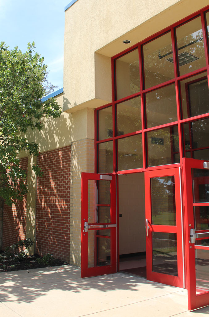 Kloos Auditorium doors at NHS 